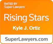 Super Lawyers Rising Star Kyle J. Ortiz badge