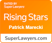 Super Lawyers Rising Star Patrick Marecki badge